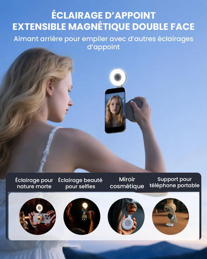 LumiRing– La Lumière Selfie Magnétique 3-en-1
